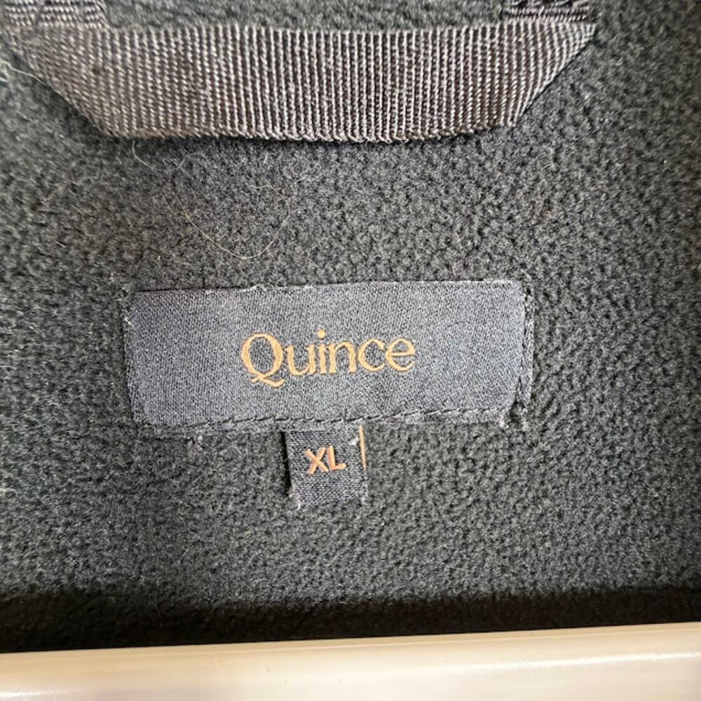Quince Olive Green Softshell Jacket Full Zip Fleece Lined Womens XL $149 MSRP - Picture 3 of 7